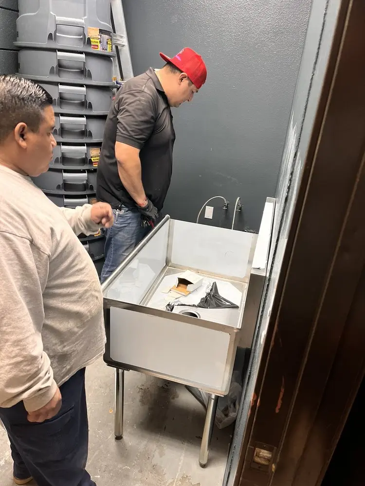Commercial plumbing and sink installation in Claremont